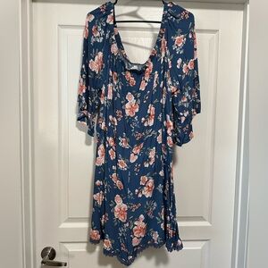 Floral Blue Jumpsuit